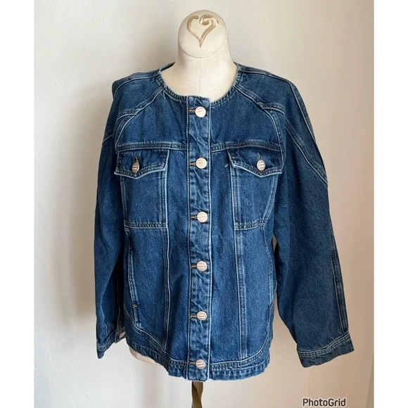 Anthropologie Damson Madder Vanessa Denim Jacket